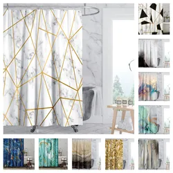 Modern Art Style Marble Luxury Shower Curtain Waterproof Home Decor Polyester Fabric Bathroom Curtains Toilet Cortinas De Ducha