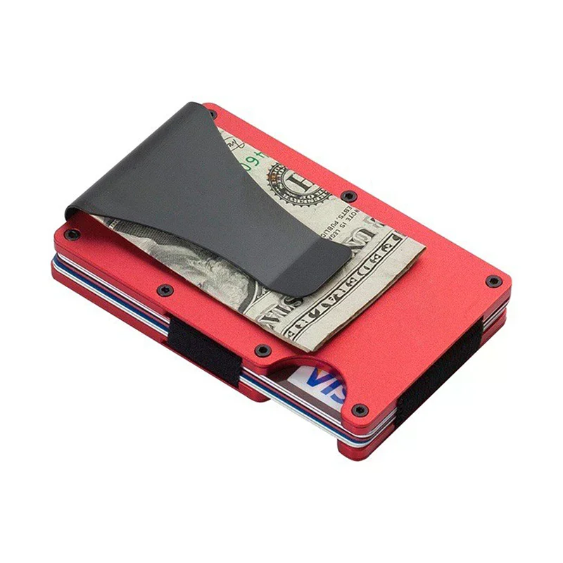 Minimalist Wallet For Men & Women - Slim RFID Wallet, Scratch Resistant, Credit Card Holder & Money Clip, Easily Removable Money