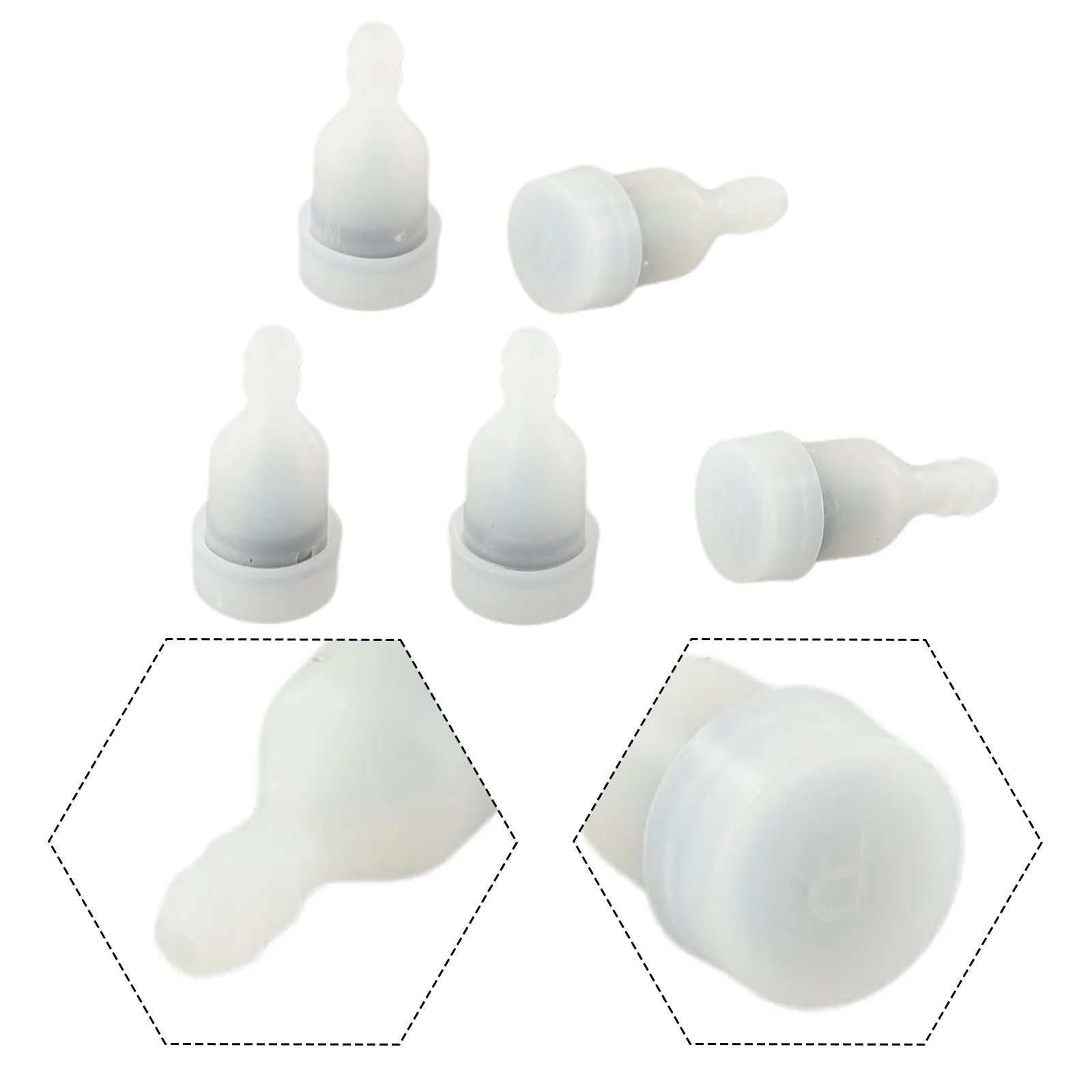 5pcs Fuel Tank Breather Vent Air Check Valves For Chinese Chainsaw 4500 5200 2500 Brush Cutter TL43 CG520 TARUS SILVER-LINE