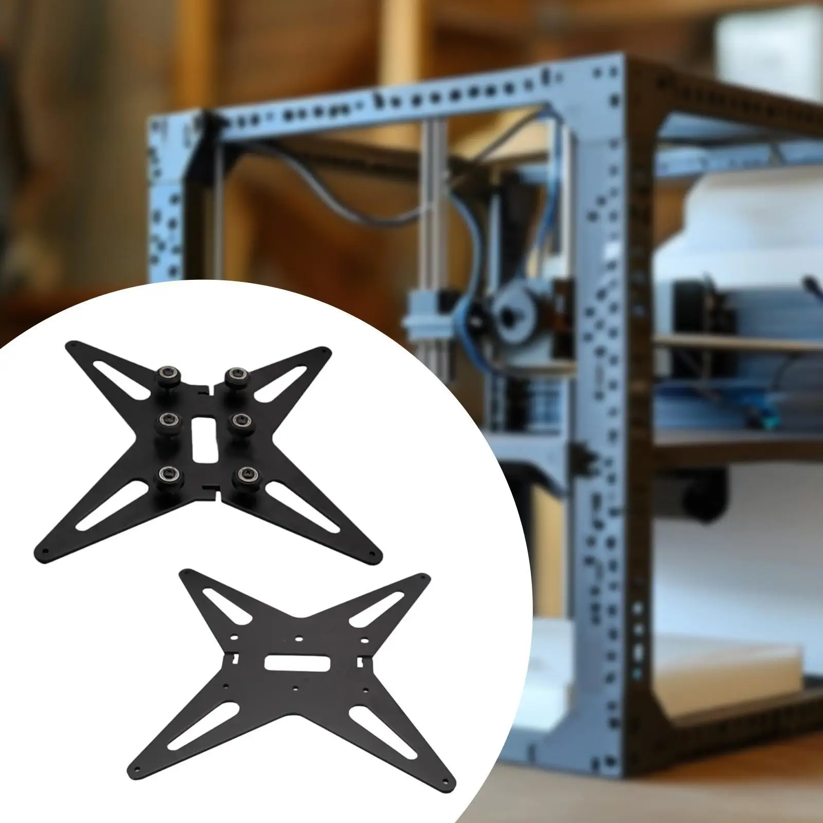 

Y-каретка 3D-принтер Y-каретка с подогревом, опорный профиль для кровати 3D-принтера, подставка для горячей кровати 24 см x 24 см, модульная Y-карелка