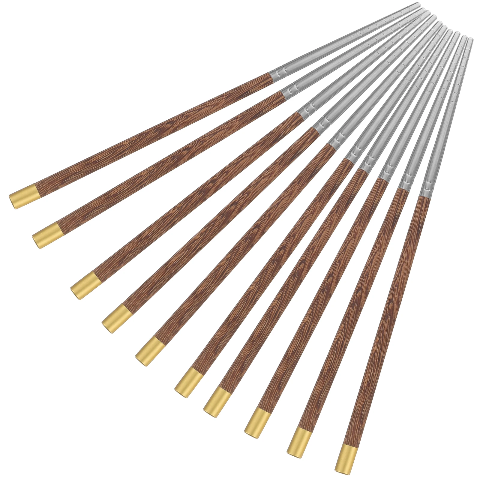 

H Pulled Noodle Red S Chopsticks 304 Stainless Steel Wood H Dinner Accessories Reusable Rust Proof Food Daily Use