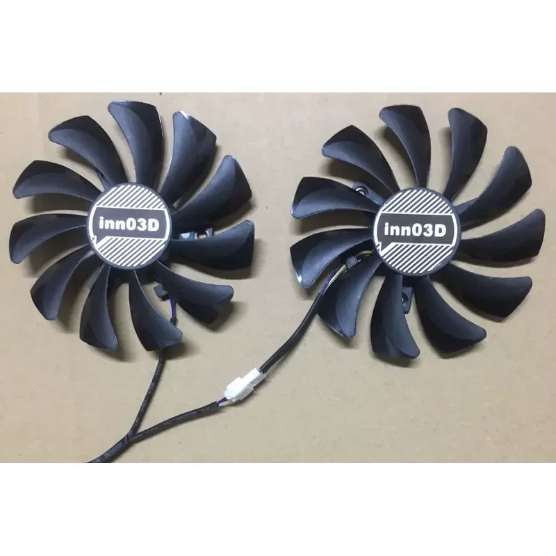 for Inno3D GTX1060 Black Gold God of War Graphics Card Fan Dual Fan Temperature Control HA9010H12F-Z