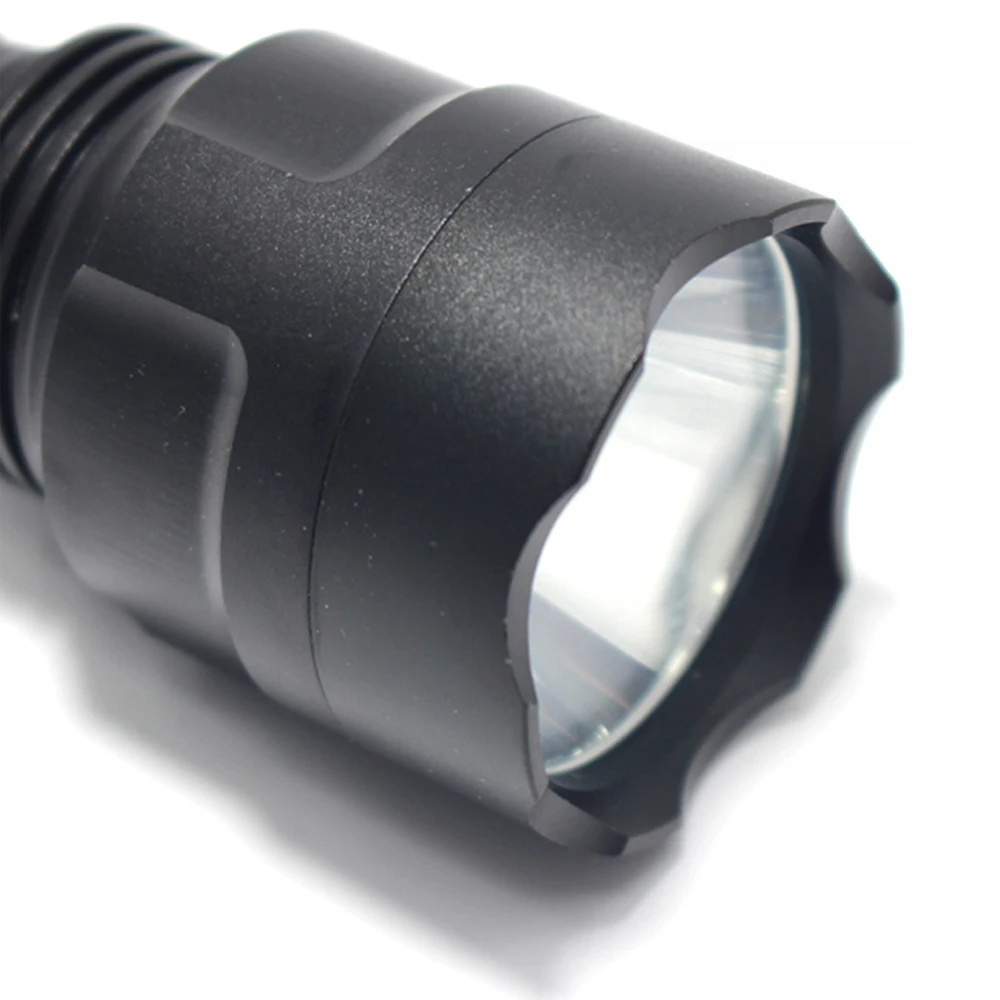 C8-Lampe de Poche LED Injuste, 2000lm, 5 Modes, Lanterne, Torche Extérieure Étanche, Camping, Randonnée