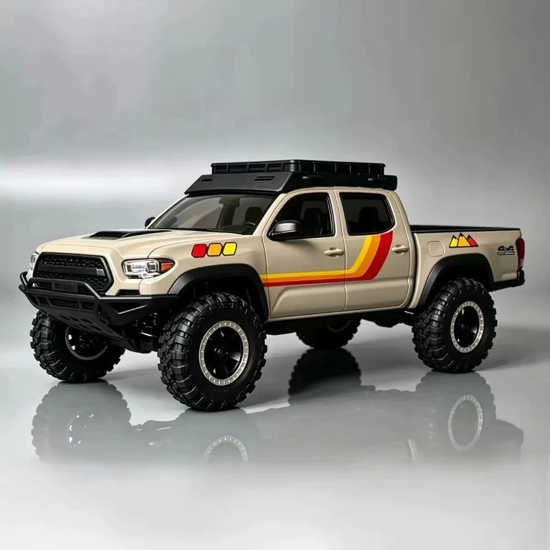 Scale Accessories Kit for Axial 1/30 SCX30 Tacoma RC Crawler – UV Decals, Roof Rack Luggage Box, Snorkel, RC Car Scale Parts