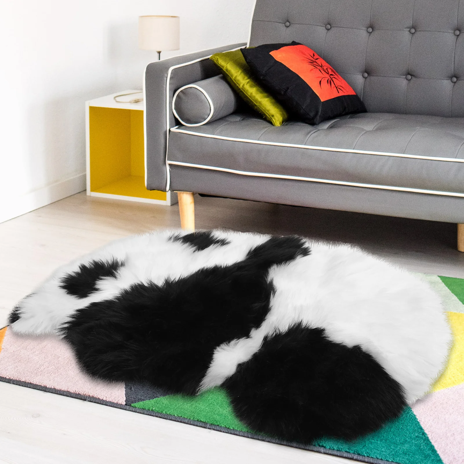 الشمال الباندا السجاد الكلمة حصيرة الديكور الحديث عدم الانزلاق غرفة المعيشة البساط سهلة التنظيف هدية عيد ميلاد