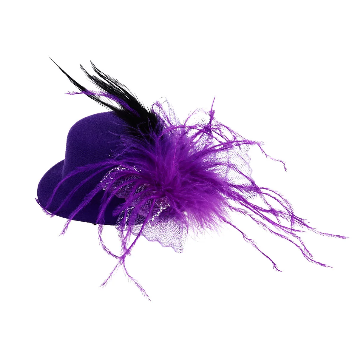 

Mini Hat Hair Clip Purple Durable Stylish Hair Barrettes Cute Party Headwear Unique Accessories Party Headwear