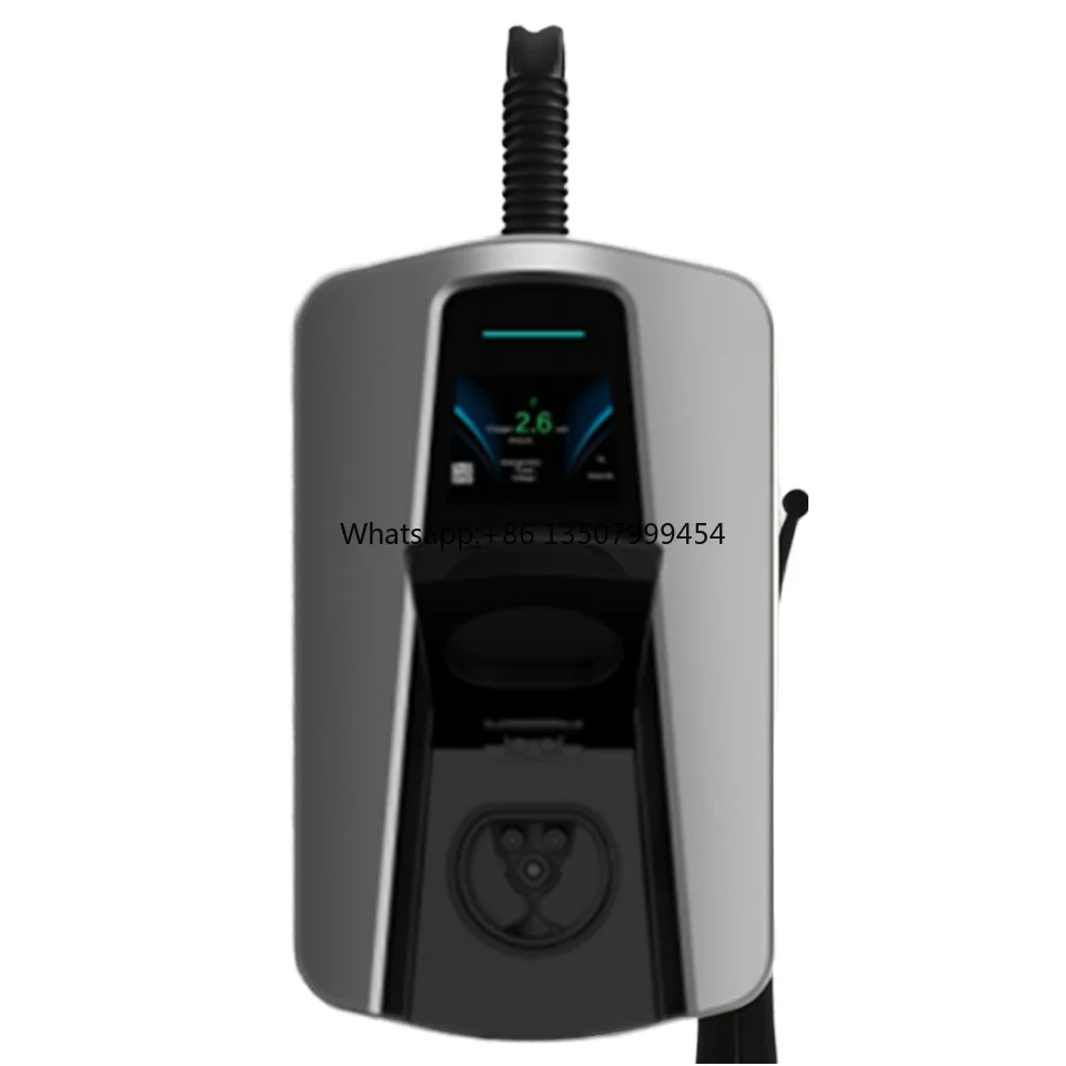 

GBT Commercial Use 3.5-Inch LED Wall-Mounted Charging Station New 5m IP66 7KW 22KW 32A 16A Protection Wallbox EV Charger