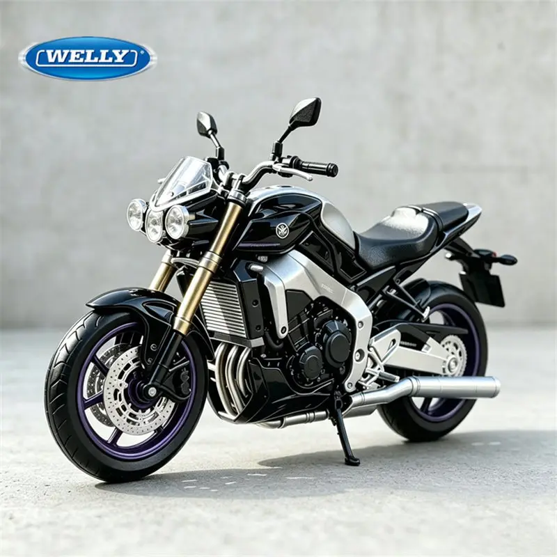 Welly 1:12 Yamaha MT-10 SP 2024 Legierung Rennmotorrad-Modell Druckguss Metall Straßen-Sportmotorrad-Modell Simulation Kindergeschenk