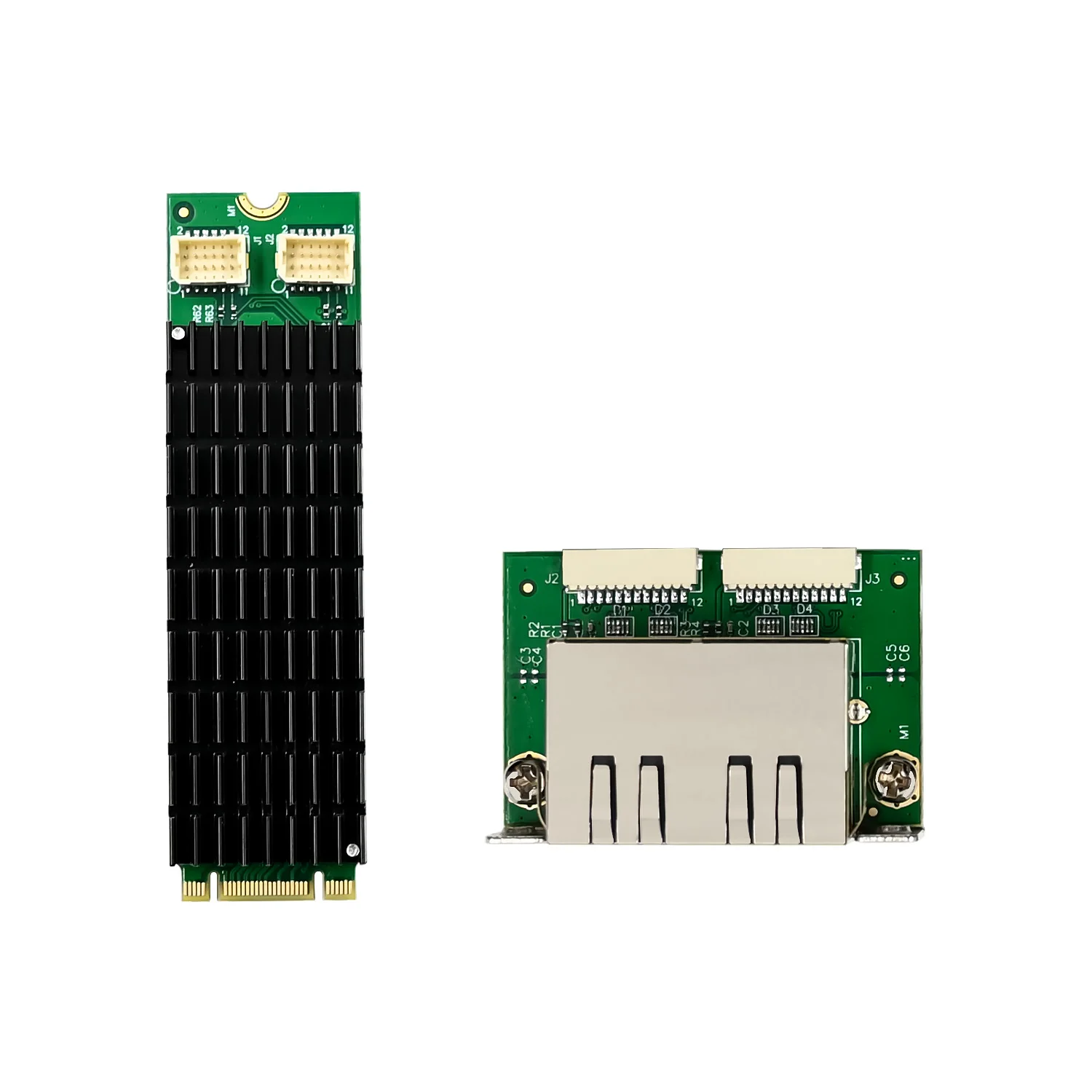 SUNWEIT ST7333 Gigabit Mini M2 B+M Key Port Dual RJ45 LAN Card I210 Чипсет M.2 Сетевая карта для сервера Внутренний запас продукта