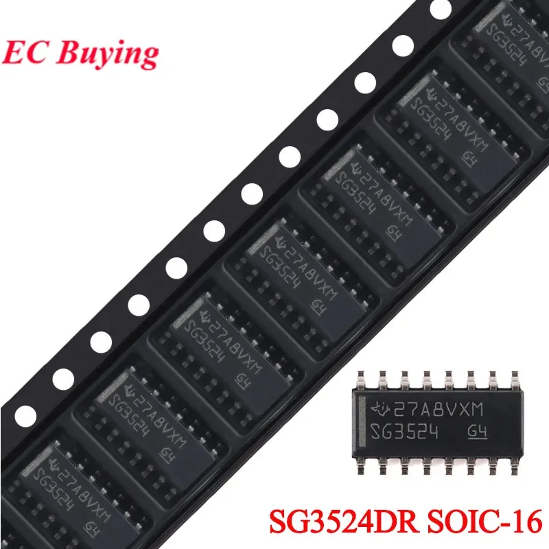 10pcs/2pc SG3524DR SG3524 SG3524D 3524 SOIC-16 Regulated Pulse Width Modulator Chip IC Integrated Circuit