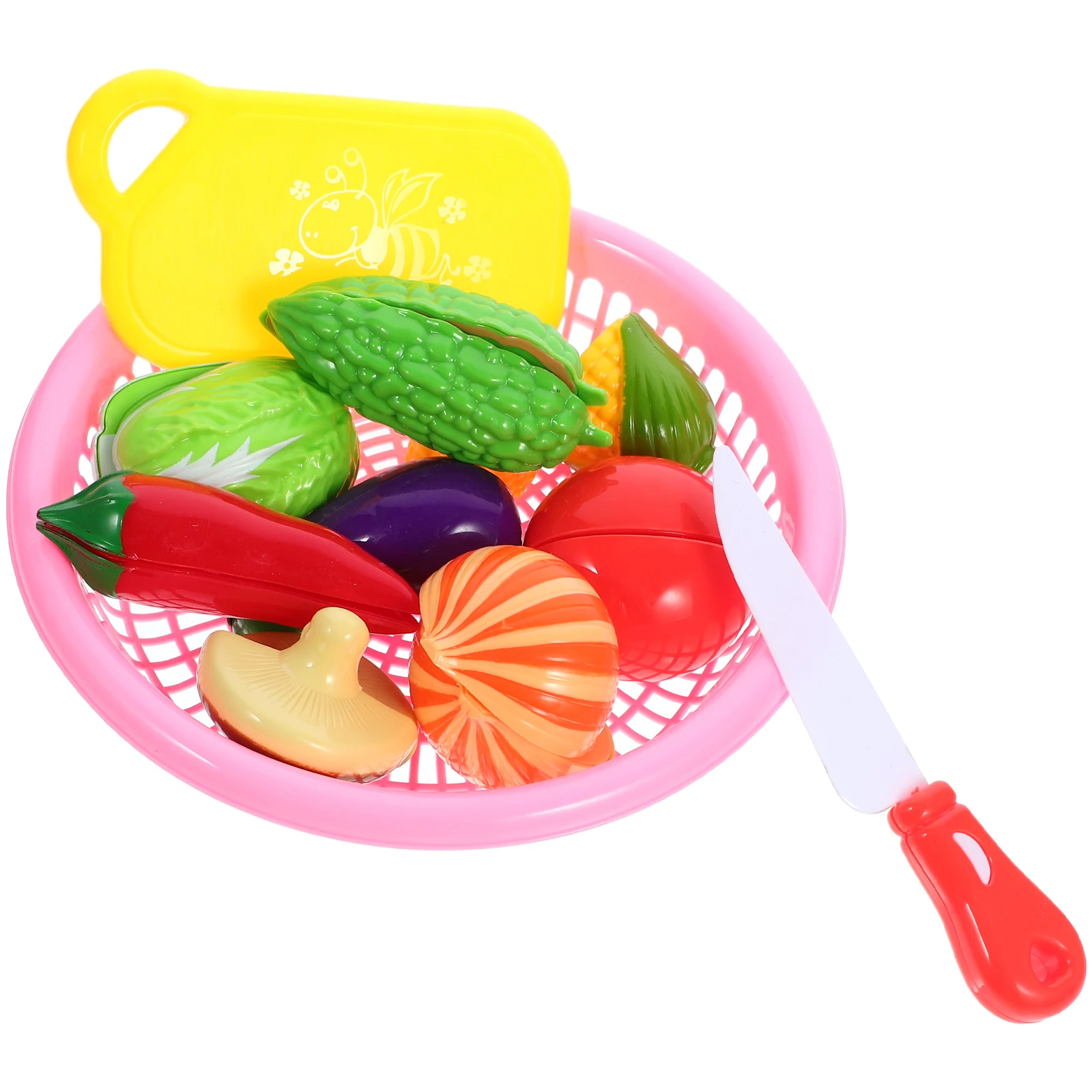 1 セット 1 セット子供切断野菜滑らかな表面かわいいキッチンシミュレーション子供のための教育遊び時間パーティーギフトキッチン