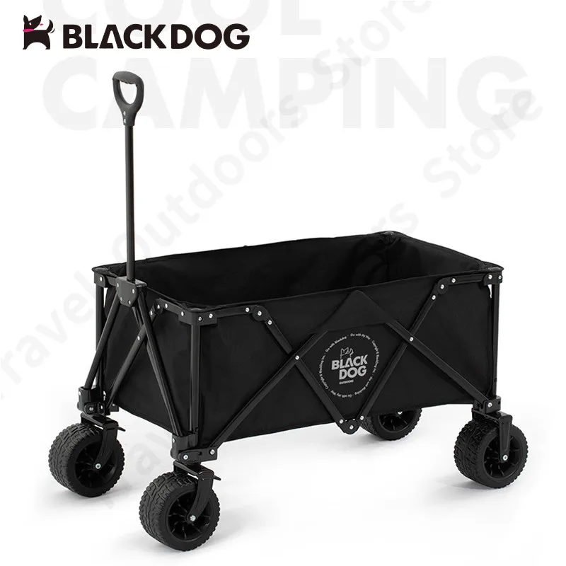 

Naturehike-BLACKDOG Camp Detachable Folding Push-Pull Car Bearing 120kg Outdoor Portable Wheelbarrow 150L High-Capacity Storage