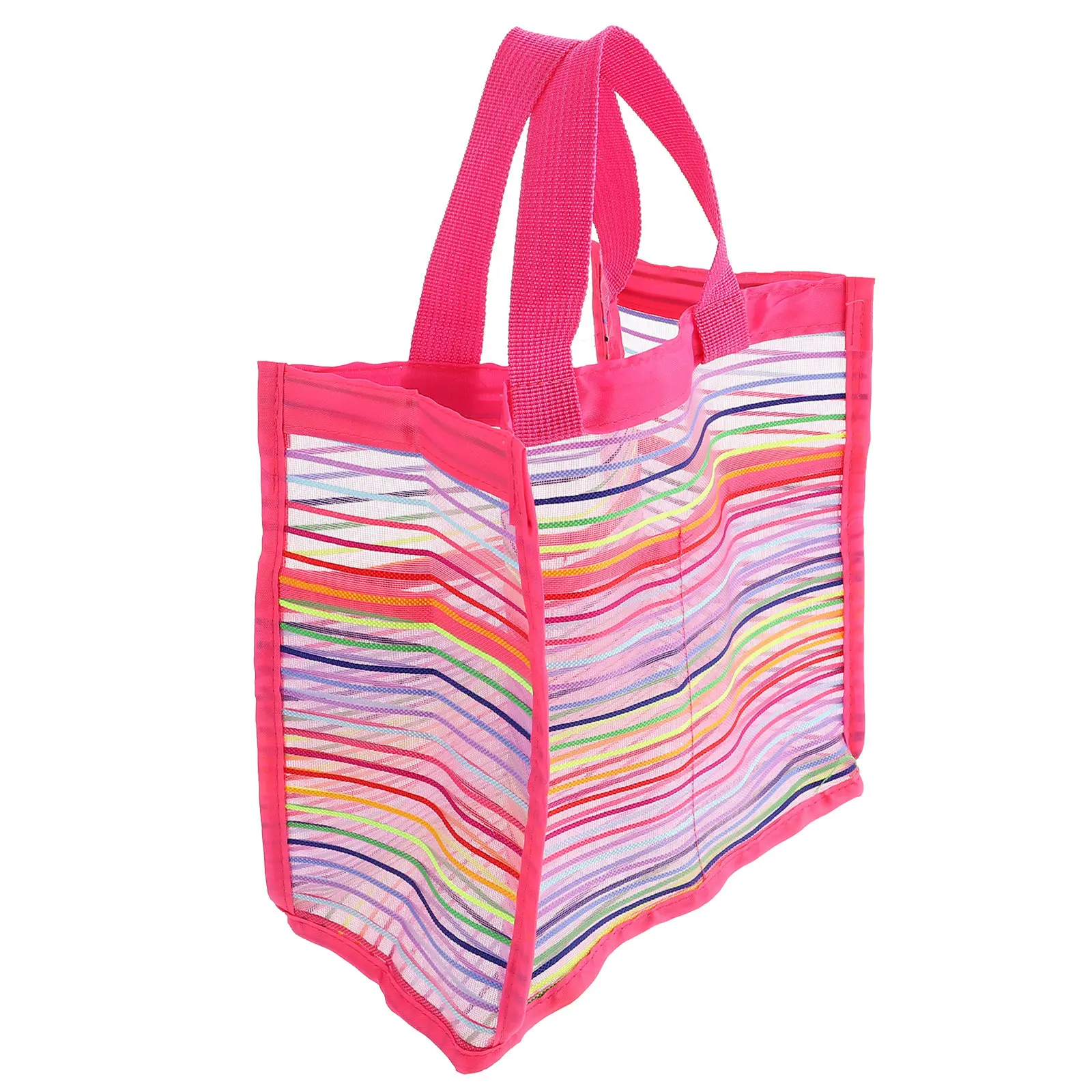 

Portable Mesh Beach Bag Premium Oxford Cloth Large Capacity Lightweight Tote for Beach Swimming Camping Outdoor Sports Storage