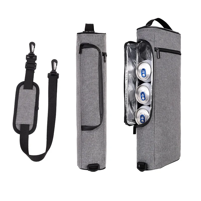 Golf Beer Trolley Cooler Bag Portable Men's Golf Accessory Cooler Pack Sleeve Leak Proof Beer Sling Insulated Drink Organiser