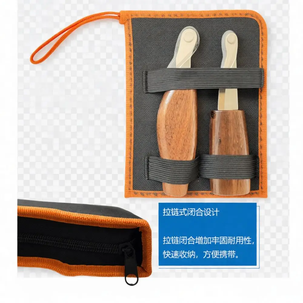 Canvas Hardware Tool Roll Bag Portable Storage Pouch For Carving Knives Manual Mechanic Equipment Protection Holder