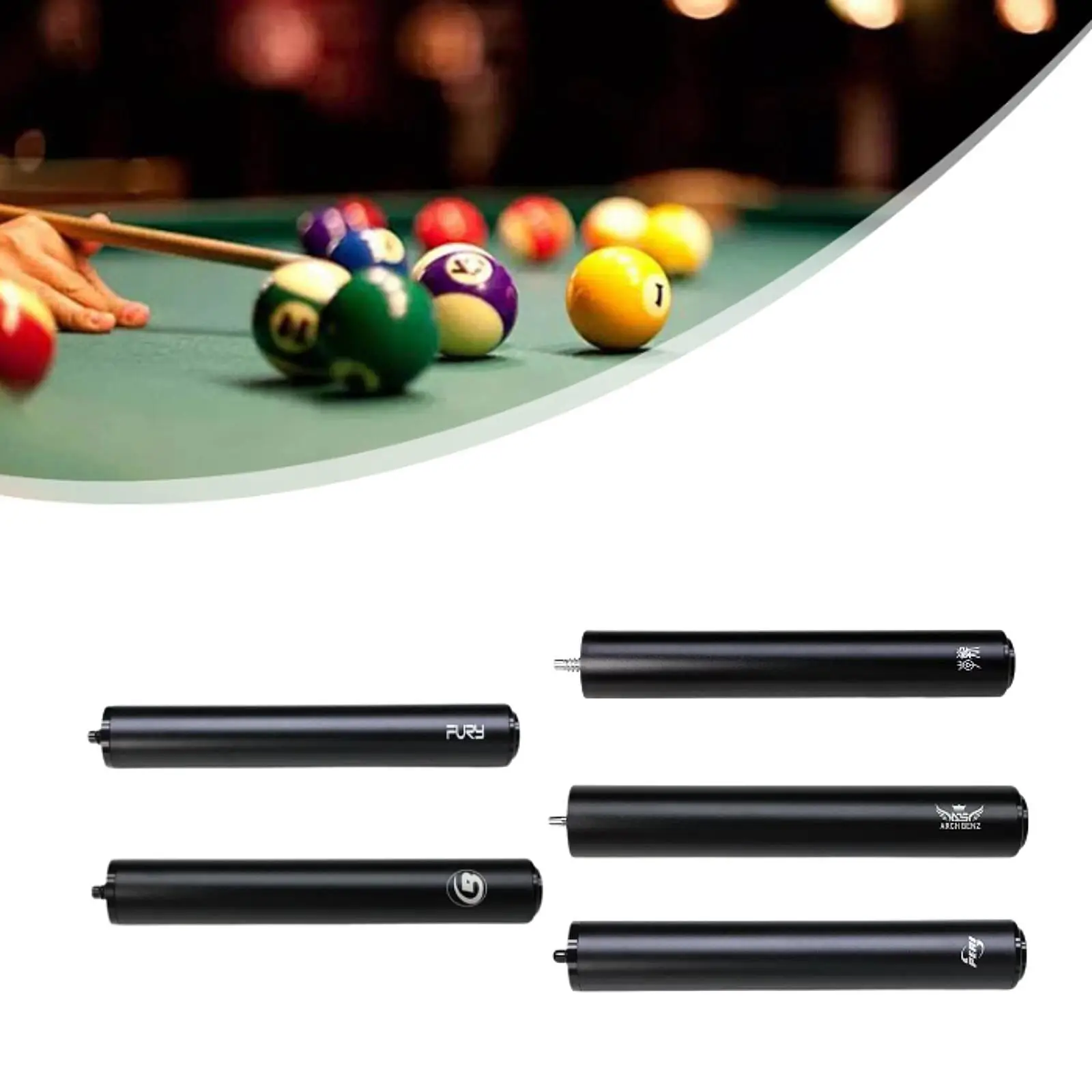 Pool Cue Extender Billiards Cue Extension Tool for Adults Athlete Enthusiast