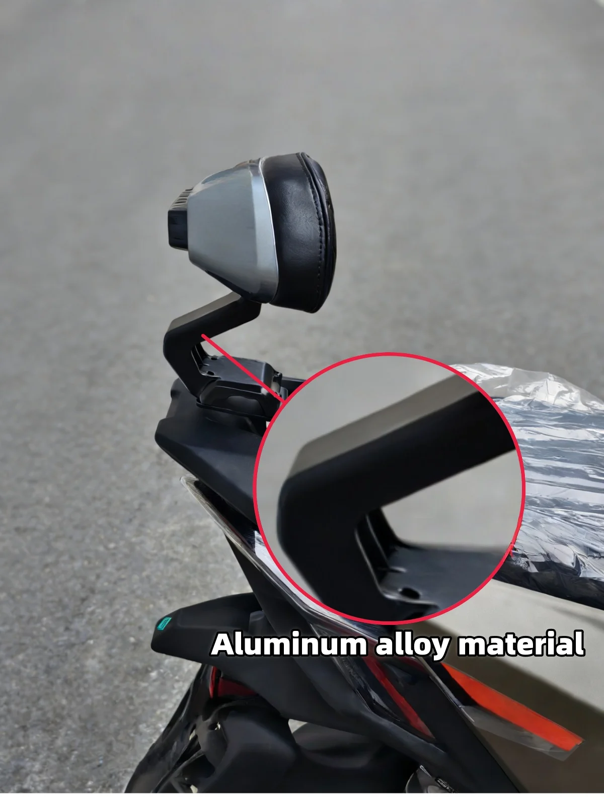 

For Zontes 150X Motorcycle Premium Rear Backrest Passenger Seat Backrest Lumbar Support Spoiler Wing Modified Kit