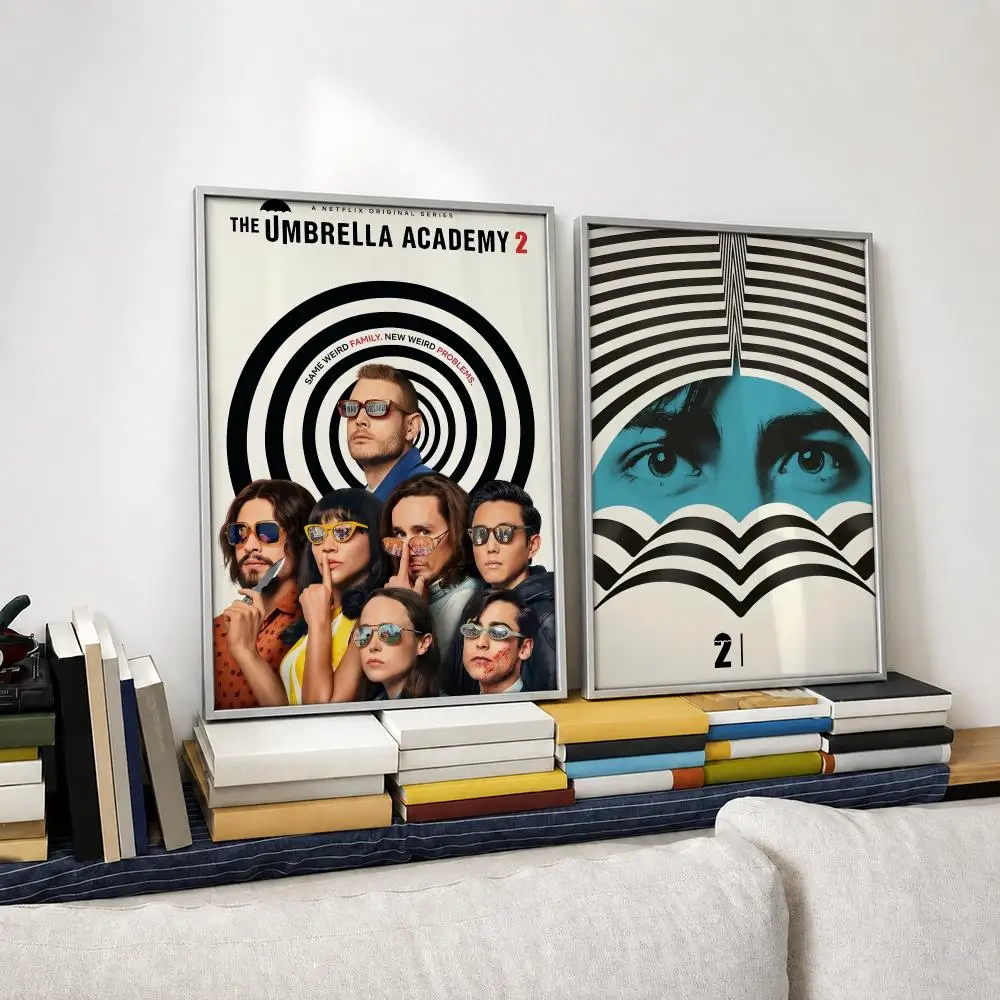 TV Series The Umbrella Academy Poster Self‑Adhesive Waterproof PP Poster Coffee House Bar Wall Art Sticker Room Home Decor