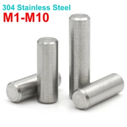 5-100pcs M1 M1.5 M2 M2.5 M3 M4 M5 M6 M8 M10 304 Stainless Steel GB119 Cylindrical Pin Locating Dowel Fixed Shaft Solid Rod