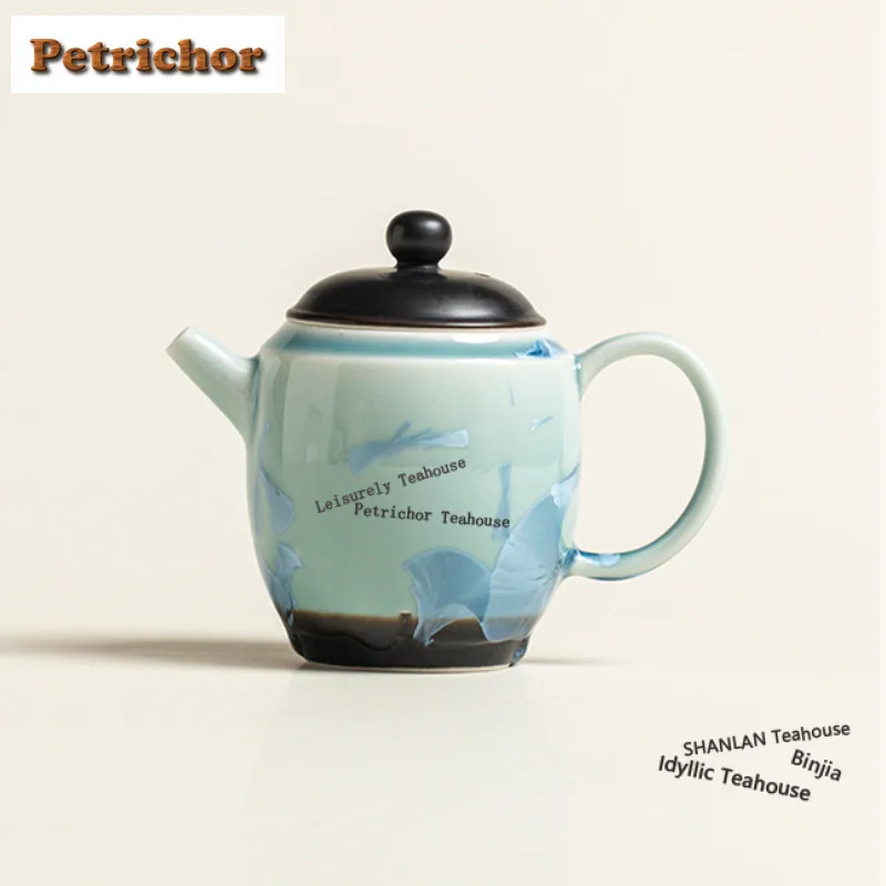 

140 мл печь Fambe с кристаллом ледяного цветка, роскошный чайник, горшок для заварки чая, чайник с фильтром, аксессуары для набора чая, украшение