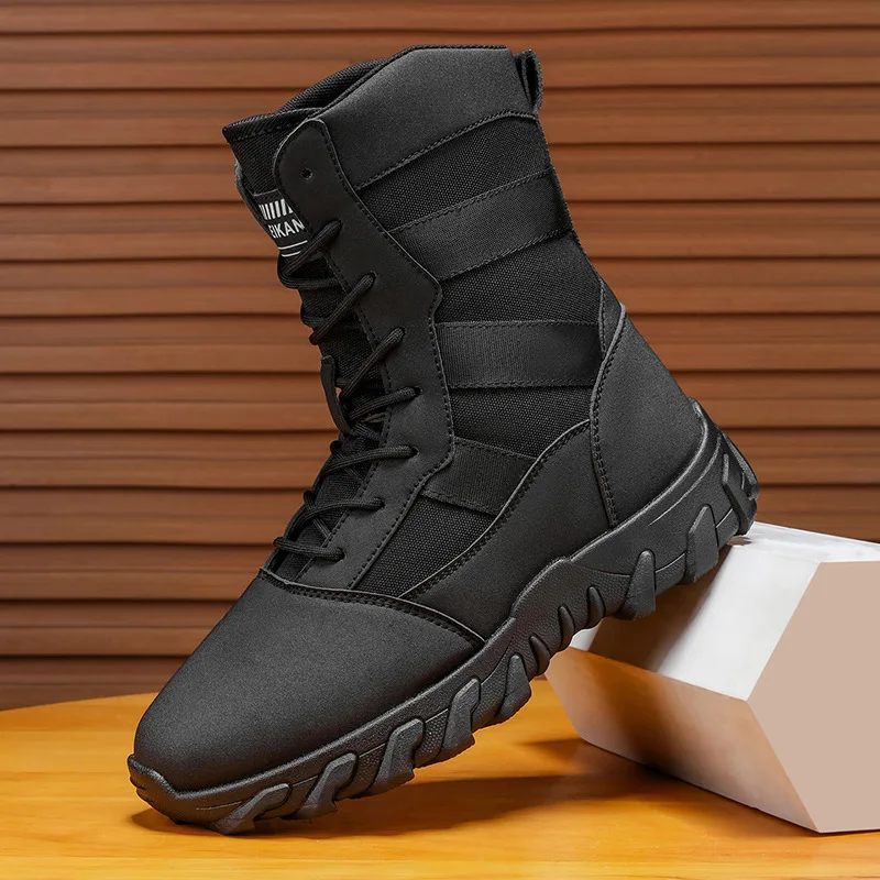 2025 Autumn and Winter New Men's Shoes Outdoor Fashion Trend Men's Boots Casual Sports High Top Plus Size Short Boots Men Shoes