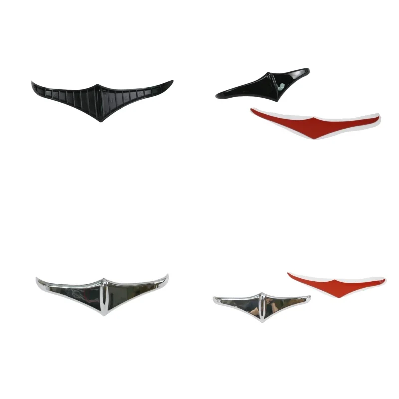 Black/Chrome Motorcycle Rear Mudguard Leading Edge Accent Trim Fits for Harley Touring Street Electra Road Glide Road King Dyna