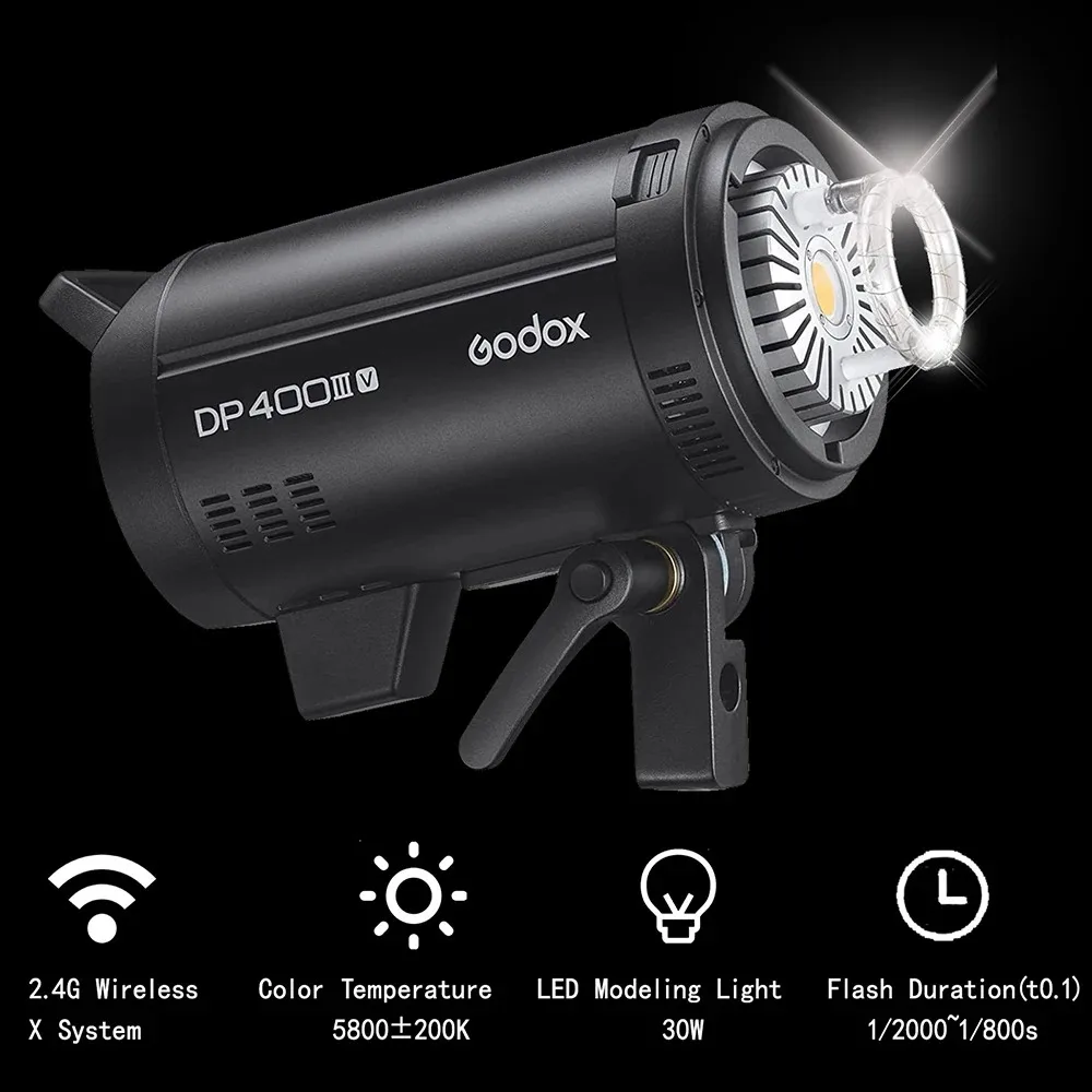 Godox DP400IIIV DP600IIIV DP800IIIV DP1000IIIV Professional Studio Flash Strobe Photography Monolight With Standard Reflector
