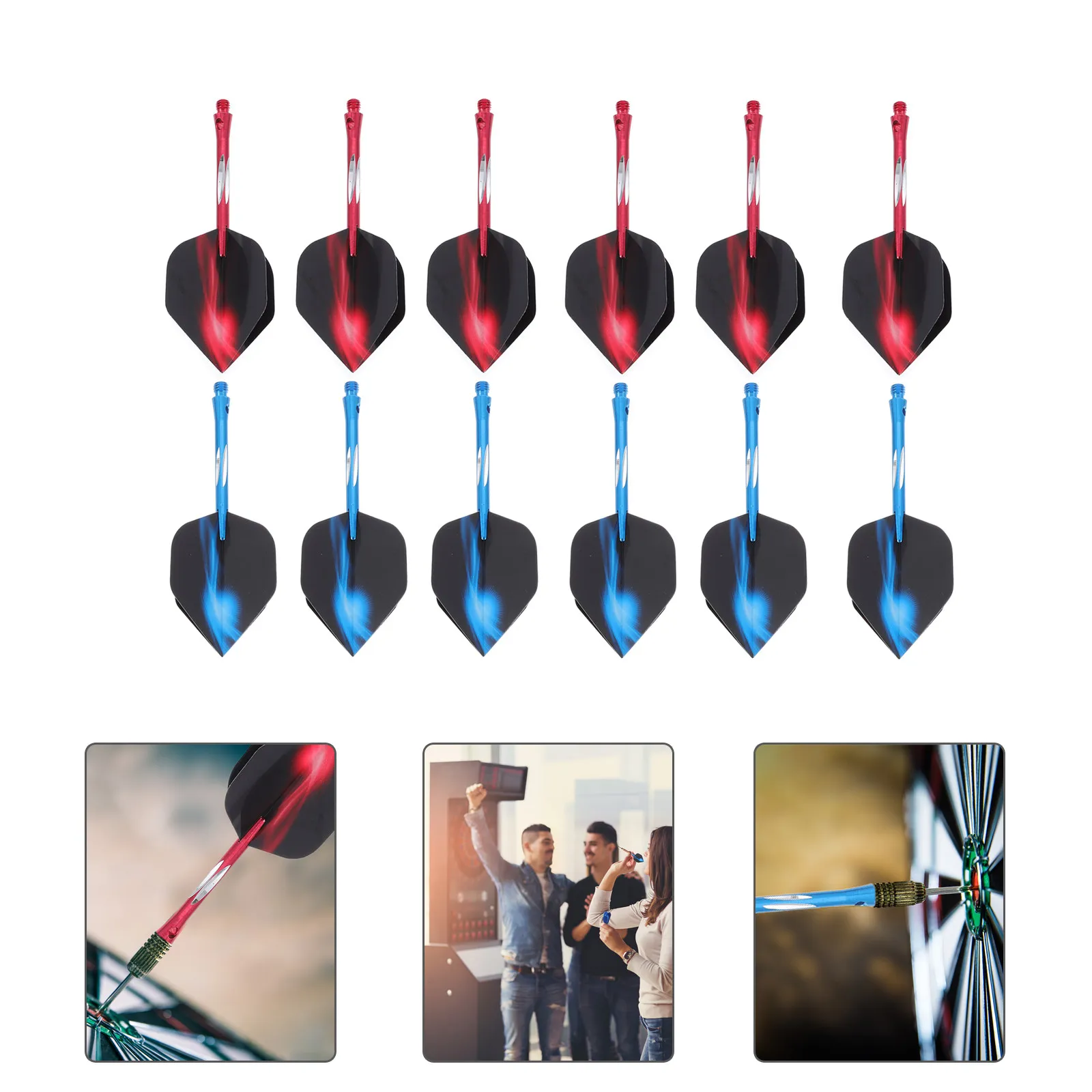 

1 комплект аксессуаров для дротиков из алюминиевого сплава: крылья и хвостовики для занятий спортом в помещении, для начинающих и профессионалов.