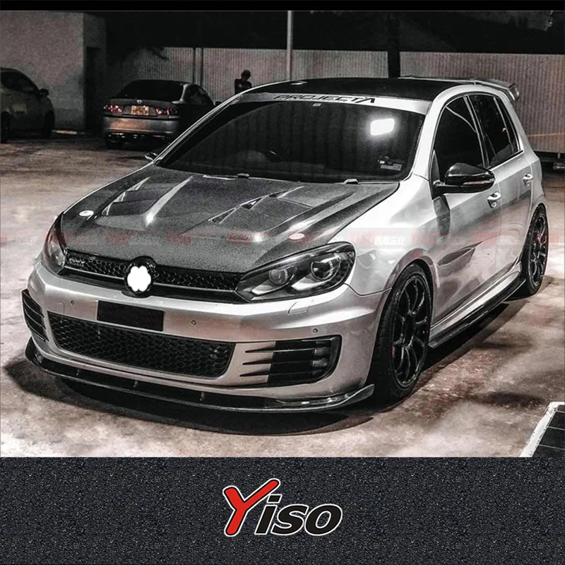 Suitable for GOLF 6 GTI Modified Carbon fiber encirclement Aerodynamic kit GOLF 6 GTI Carbon fiber H2 Front Lip