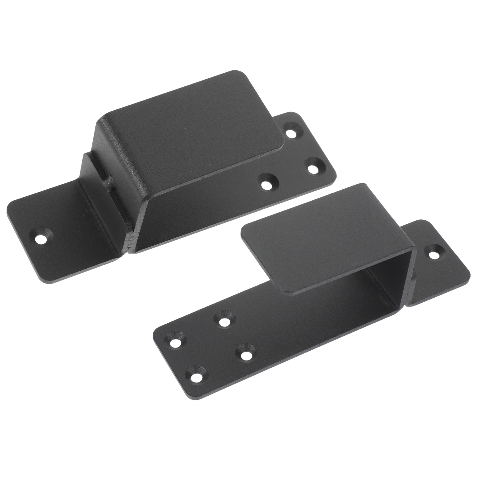 

2Pcs Door Mount Barricade Brackets Thickened U Bracket Heavy Duty Security Bar Holder Sliding Bar Support for Garage Barn Door