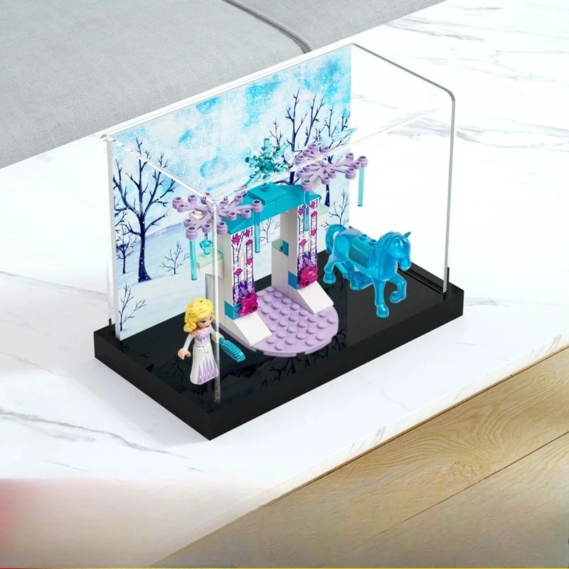 

Transparent Acrylic Display Case for LEGO 43209 Elsa and Nokk's Ice Stable