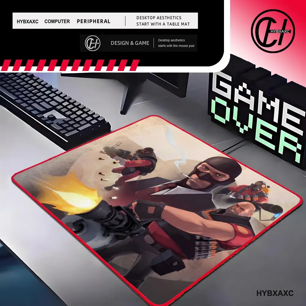 

T-Team F-Fortress 2 Mouse Pad Small Mouse Pad Desk Pad Desktop Computer Keyboard Wireless Mouse Boy Girl Gift for Play games