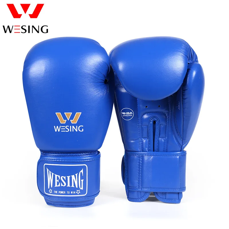 

WEXING IBA Boxing Gloves International Competition Super Fiber Thai Sanda Training Set Adult and Youth Boxing