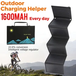 50W Folding Solar Panel Bag Output Solar Charger Portable USB DC Foldable Solar Charging Device Outdoor Portable Power Supply