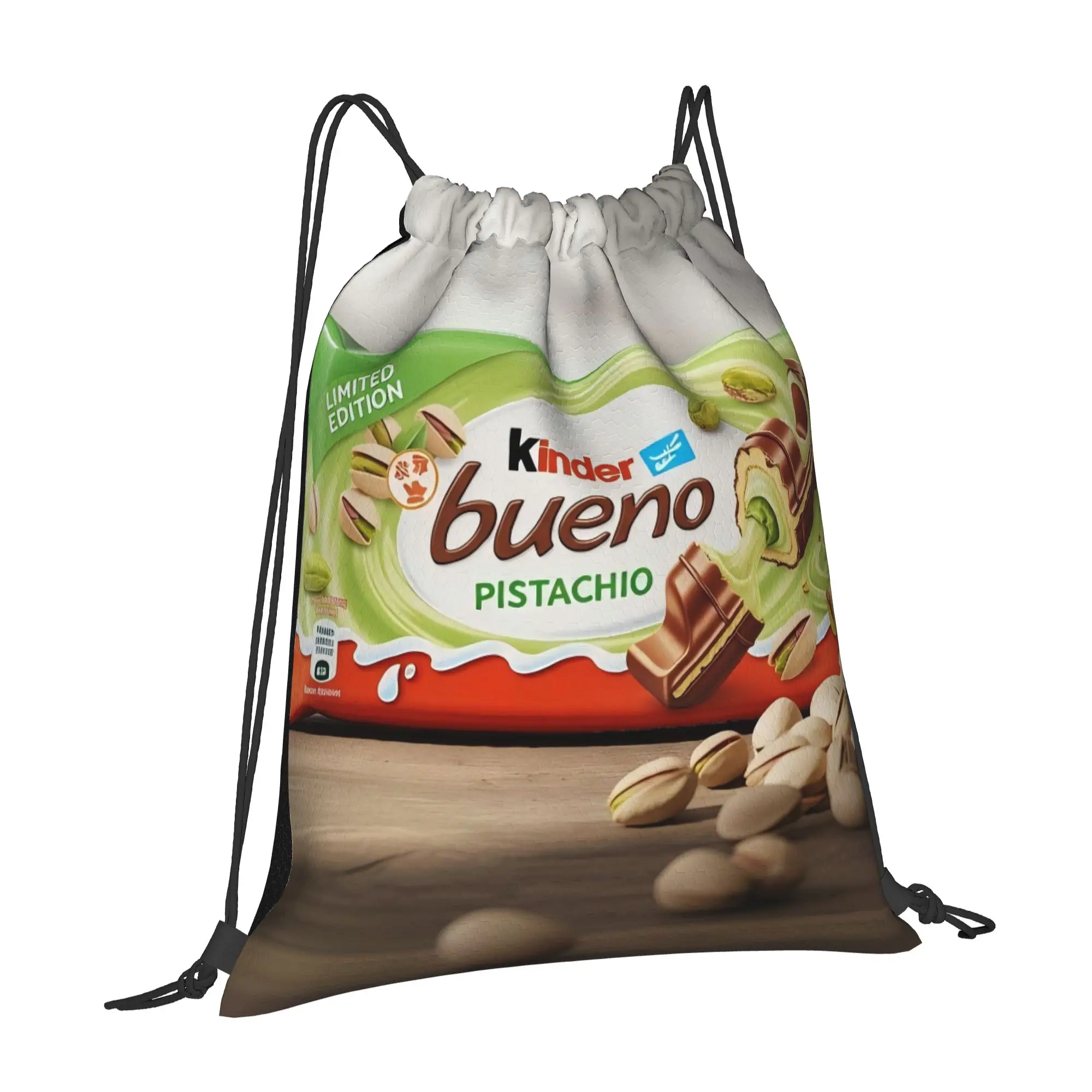 Kinder Bueno 4 kinder  Multi-function Pocket Men Women Storage Backpack Teenager Travel Bag Print Drawstring Bags