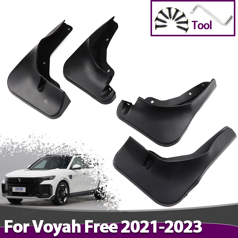 Auto Parafango Per Voyah Free 2021 2022 2023 Parafanghi Paraspruzzi Anteriore Parafango Posteriore Paraspruzzi 4PCS Accessori