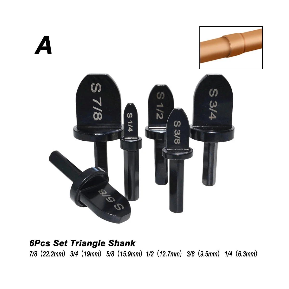 อุปกรณ์ขยายท่อทองแดงด้ามเครื่องปรับอากาศ6ชิ้น