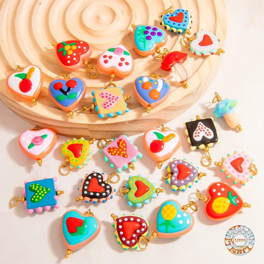 Premium DIY Pendant Colorful Ceramic Glass Ultra Smooth High Quality Drop Necklace Pendant for Jewelry Making Accessories