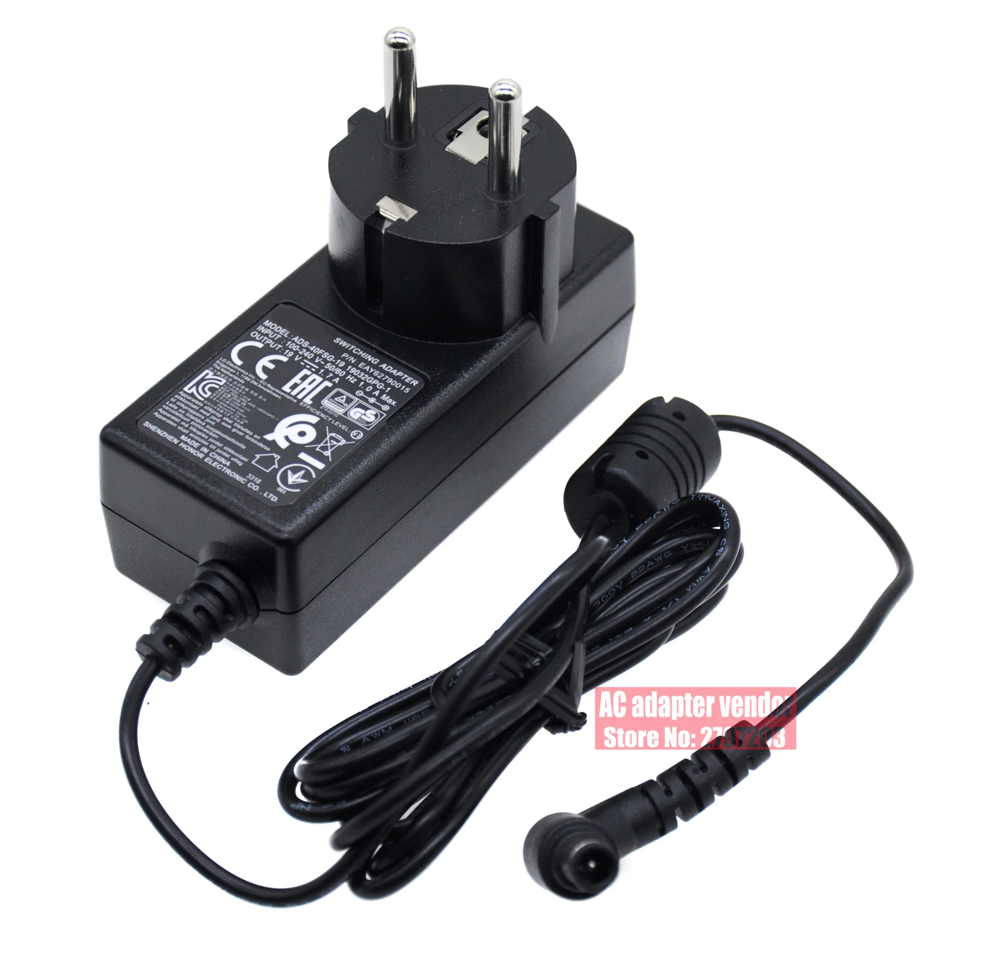 new Original FOR LG 19V-1.7A ADS-40FSG-19 19032GPG-1 AC adapter Power supply Charger cord