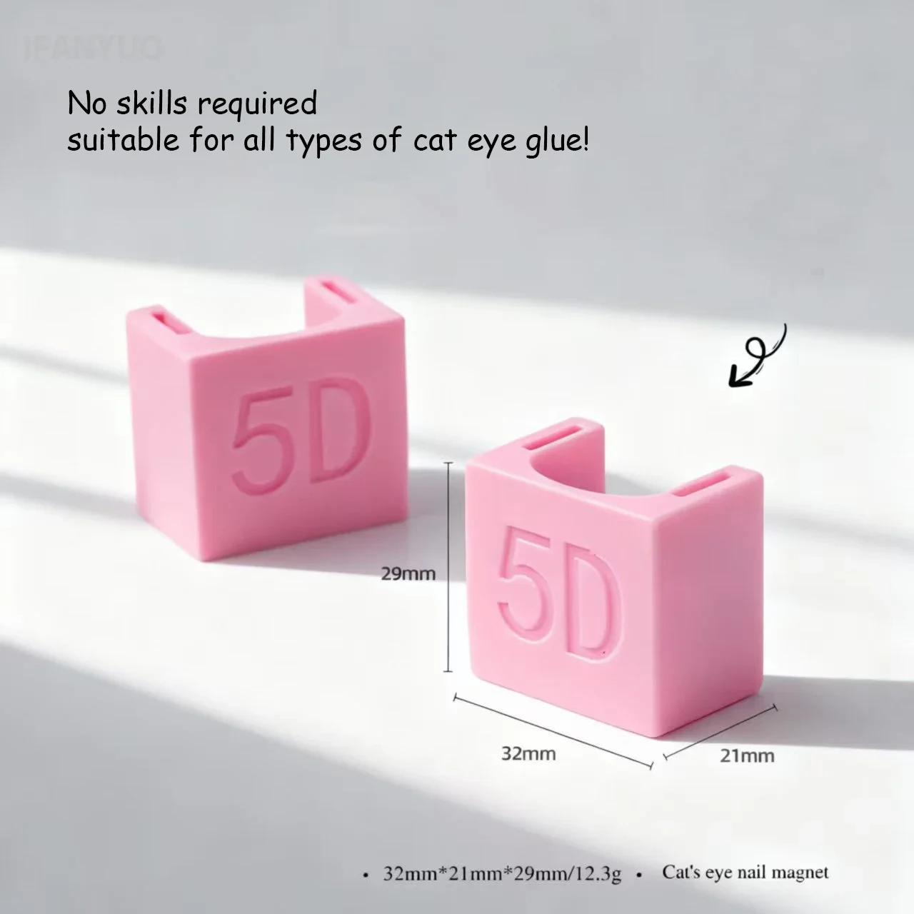 Imán de ojo de gato automático 5D para efecto de Gel de ojo de gato, luz lateral ancha, diseño francés, esmalte de uñas en Gel de ojo de gato, herramientas de manicura