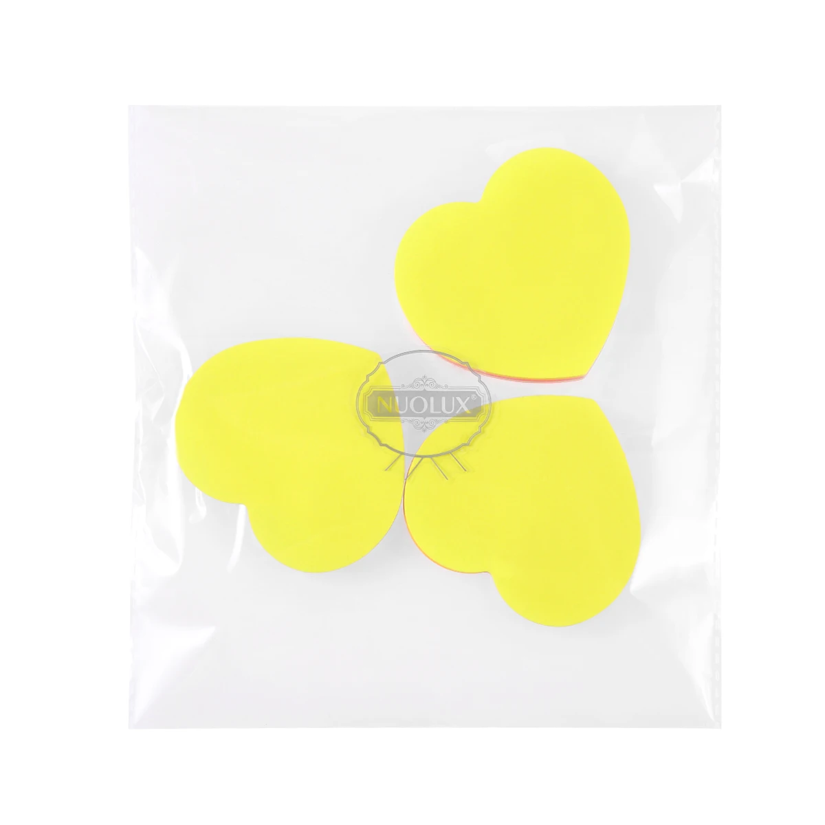 

3Pcs Heart Shape Notepads with Removable Adhesive Writeable Time Memo for Work College Revision Scheduling Lovely Paper Notes