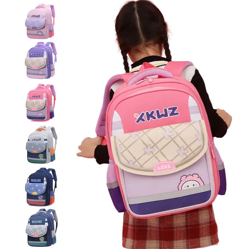 New High-capacity Children's Backpack, Lightweight Spine Protection Backpack For Boys 4/5/6th Grade Female Elem