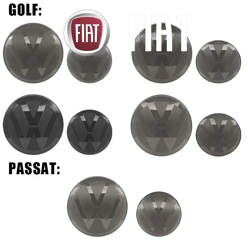 

NO ACC Car Logo Emblem Cover Hood Front And Rear Tail Mark Rear Badge Accessory For Volkswagen VW Golf 6 Golf 7 Golf7.5 Golf 8