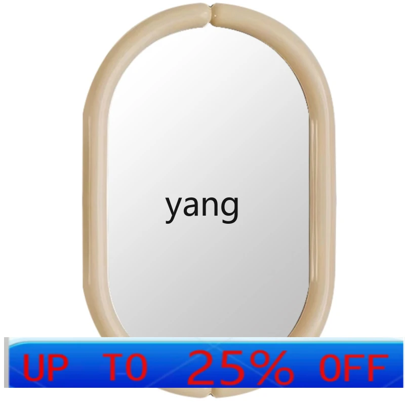CX  Oval Wall-Hanging Mirror Bathroom with Fog Removal Wash Basin Mirror Internet Celebrity Bathroom Mirror