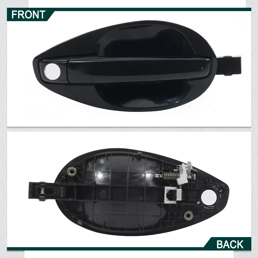 Black Outside Door Handle Catch Left Right 82660-2C000 82650-2C000 for Hyundai Tiburon Coupe 2003 2004 2005 2006 2007 2008 