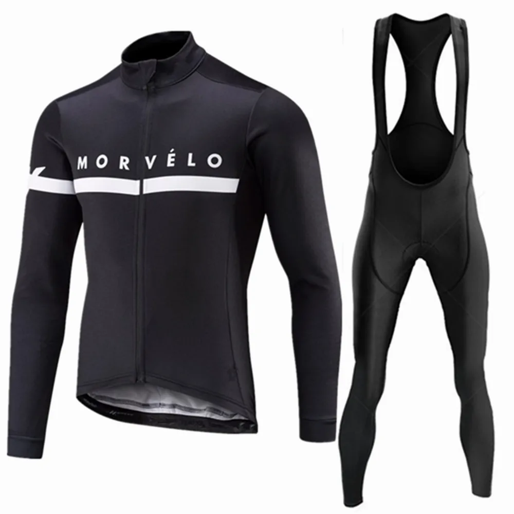 Morvelo 2026 Herbst Radsport-Trikot-Set Herren Rennrad-Bekleidung Langarm Ciclismo Shirt MTB Maillot Fahrrad-Uniform Trägerhose – Detail 5