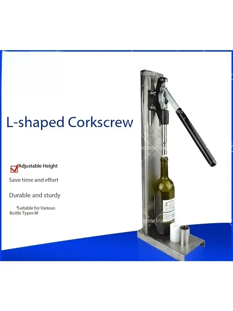 Dual-Purpose Manual Stainless Steel Corking Machine - Cork Press & Bottle Capper for Wine Bottles Home Brewing