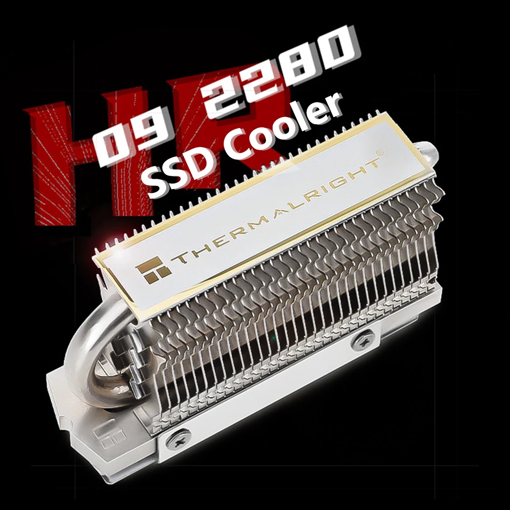 Heat Pipe SSD Hard Disk Metal Heatsink Solid State Drive Cooler Hard Disk Metal Cooling for M.2 HR-09 2280