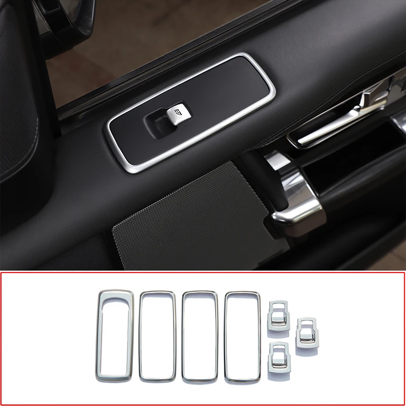 For Land Rover Discovery 4 LR4 2009-2016 ABS Chrome Automotive Window Lift Switch Frame Decorative Cover Interior Accessories