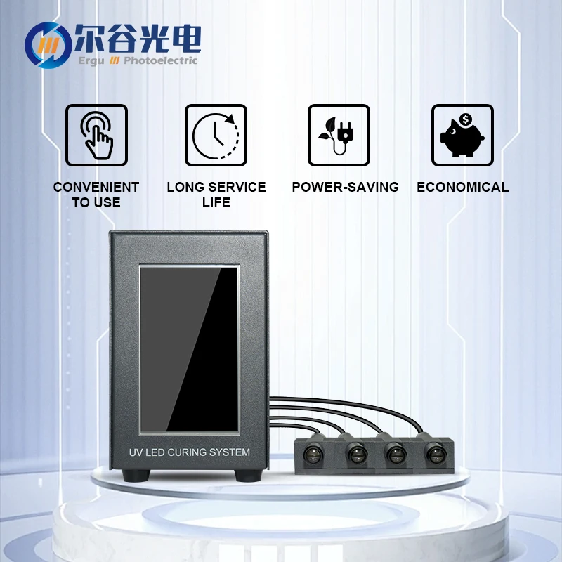 UV LED curing lamp  UVLED point light source shadowless adhesive light curing system